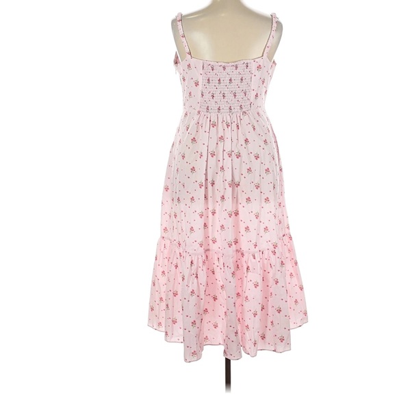 Hill House Home Solange Nap Dress Pink Ditsy Floral Cotton Poplin Size XL - Picture 5 of 13
